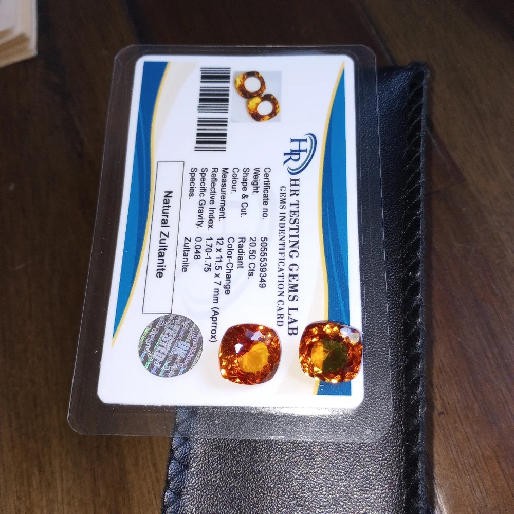 ZULTANITE - NATURAL MINED - 2 - LOOSE GEMSTONES: 20.5 CARATS - 10.25 CARATS Each - Picture 6 of 16